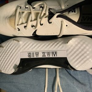 Nike Lunar Wire Turf Air Clippers Baseball cleats shoes white